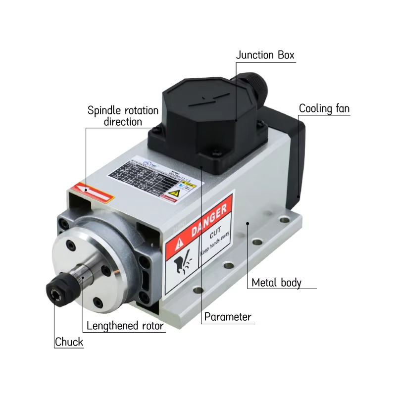 มอเตอร์แกนหมุน CNC ระบายความร้ - Er20 Collet Chuck Spindle Motor 220V บทวิจารณ์และราคา
