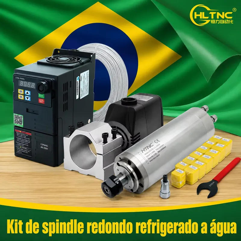 บราซิลจัดส่งแกนมอเตอร์ระบายควา - 2.2Kw Water Cooled Spindle Kit Vfd บทวิจารณ์และราคา